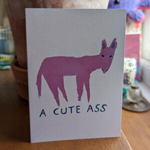 a cute ass card, jdwoof, miss wood for the trees