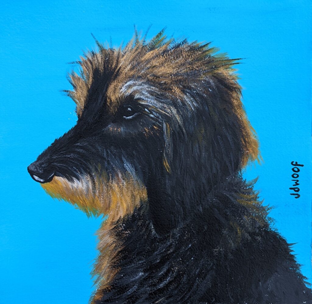 dog portrait, jdwoof, miss wood for the trees