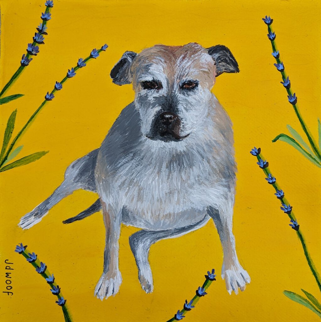 dog portrait commission jdwoof jo wood miss wood for the trees