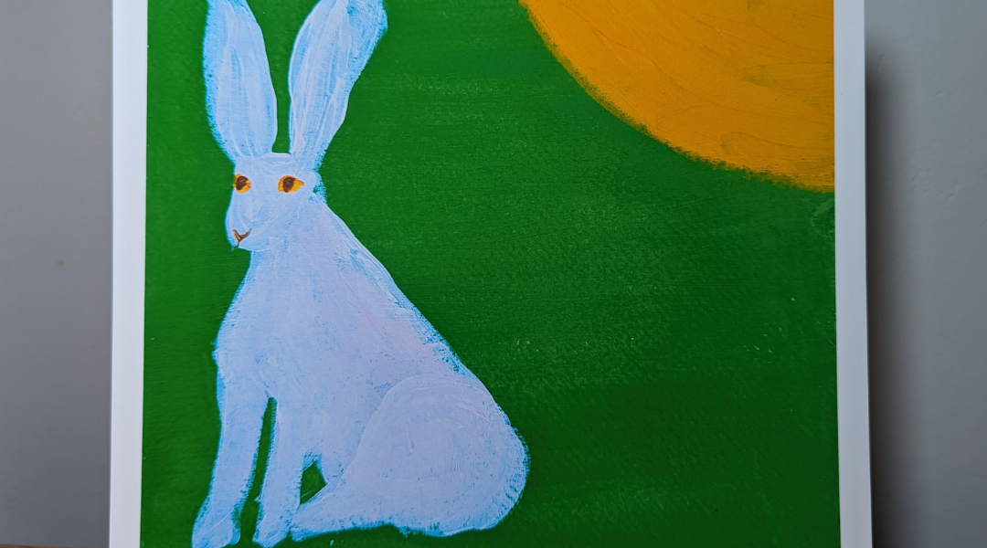 hare 1 painting by jdwoof aka Jo Wood