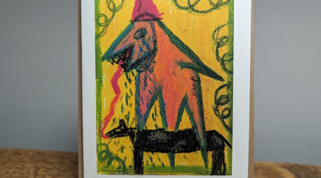 beaky and non beaky creatures card jdwoof jo wood